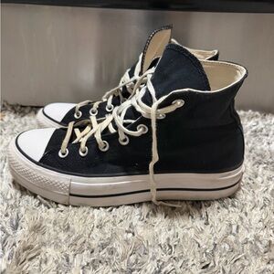 Converse Black and White High-Top Sneakers